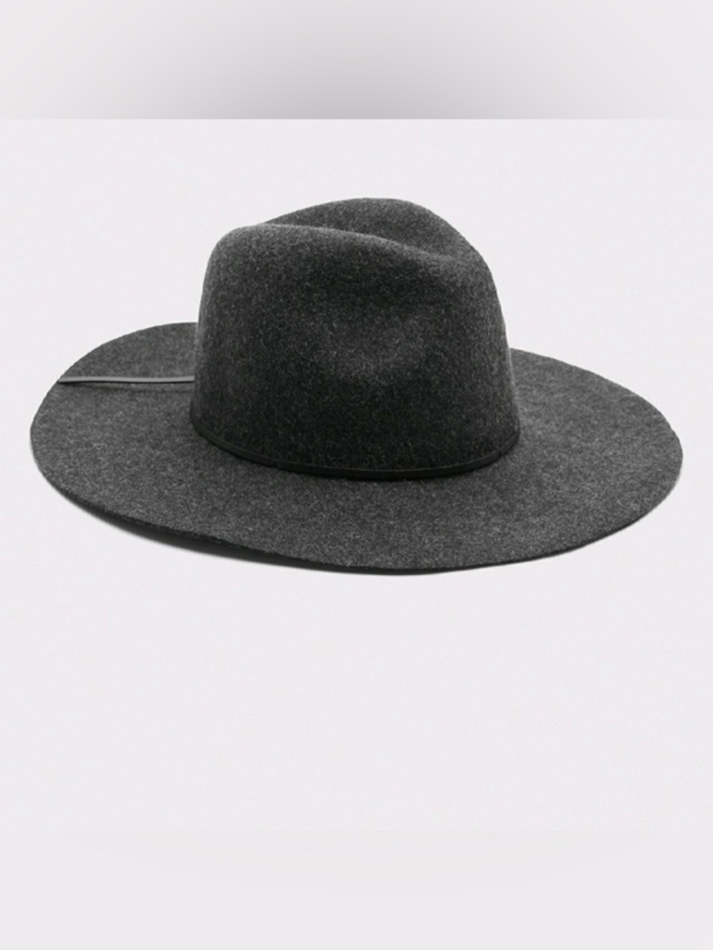 Banana Republic Wool Felt Wide Brim Fedora Hat Women S Charcoal Gray